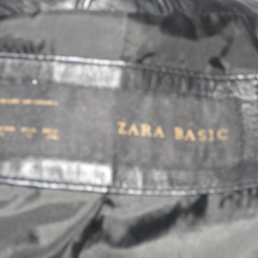 Zara Basic Black Motorcycle Jacket Size: Small - image 7